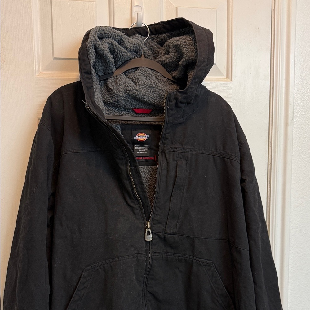 Dickies Men's Black Performance Jacket with Hood